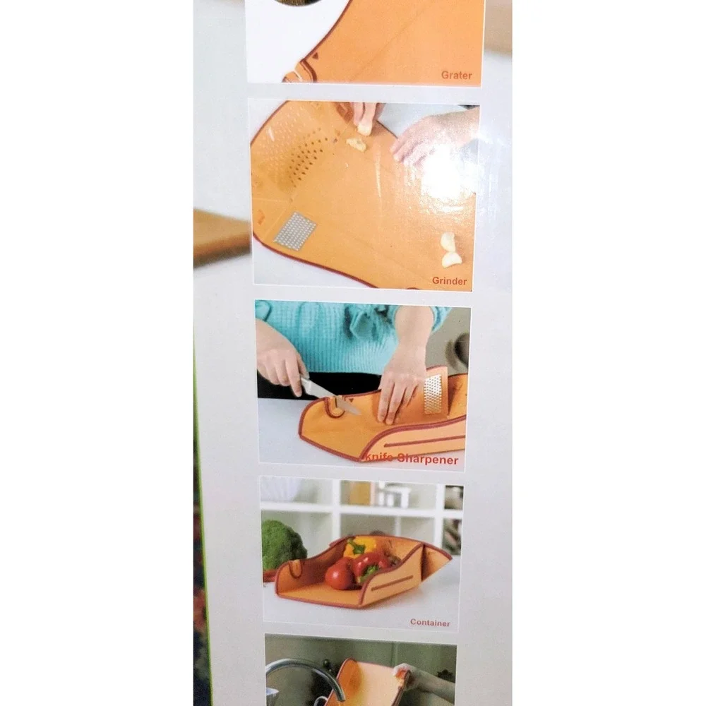 Multi Functional Folding Cutting Board BPA Free Chopping Grating Knife Sharpener